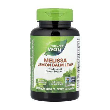 Melissa Lemon Balm Leaf - 100 vcaps 2023-10-6413 фото