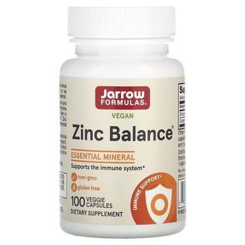 Jarrow Formulas Vegan Zinc Balance, 100 капсул CN8243 фото