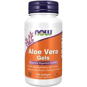 NOW Aloe Vera gels, 100 капсул CN9626 фото