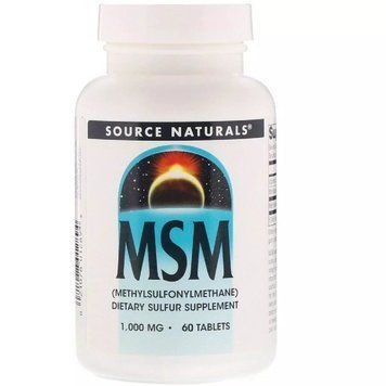 Source Naturals MSM 1000 mg, 60 таблеток CN13626 фото