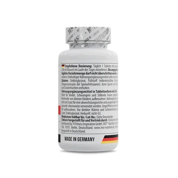MST Nutrition Zinc Chelate Bisglycinate, 90 таблеток CN14334 фото