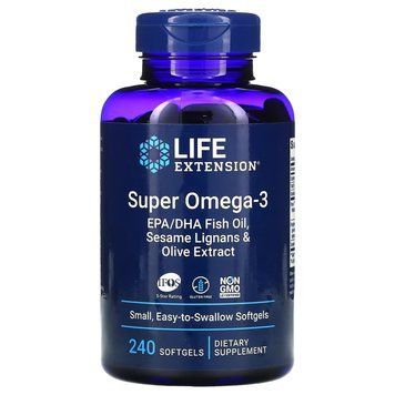 Life Extension Super Omega-3, 240 капсул CN10893 фото