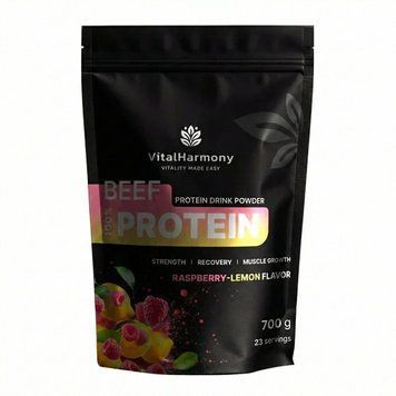 VitalHarmony Beef Protein, 700 грамм - Малина-лимон CN16918-5 фото
