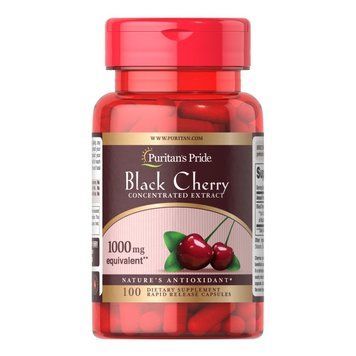 Puritan's Pride Black Cherry 1000 mg, 100 капсул CN8869 фото