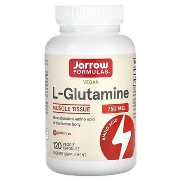Jarrow Formulas L-Glutamine 750 mg, 120 вегакапсул CN8244 фото