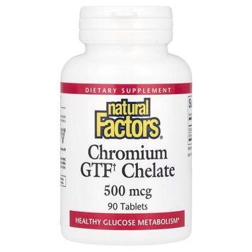 Natural Factors Chromium GTF Chelate 500 mcg, 90 таблеток CN17119 фото