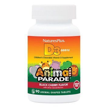 Natures Plus Animal Parade Vitamin D3 500 IU, 90 жевательных таблеток - Вишня CN11815-2 фото