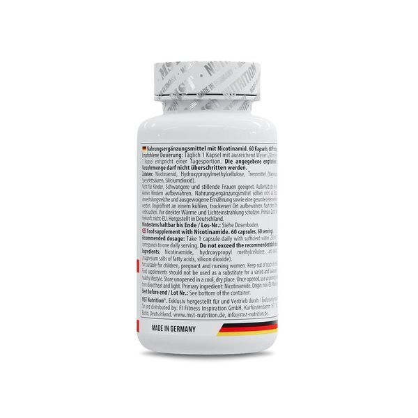 MST Nutrition Niacin, 60 капсул CN20068-1 фото