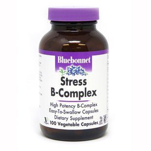 Bluebonnet Nutrition Stress B-Complex, 100 вегакапсул CN3997 фото