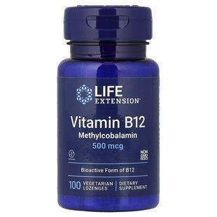 Life Extension Vitamin B12 500 mcg, 60 пастилок CN19943-1 фото