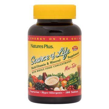 Natures Plus Source of Life Multivitamin & Mineral, 180 мини таблеток CN11836 фото
