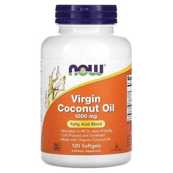 NOW Virgin Coconut Oil 1000 mg, 120 капсул CN12398 фото