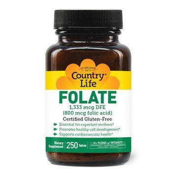 Country Life Folic Acid, 250 таблеток CN10563 фото
