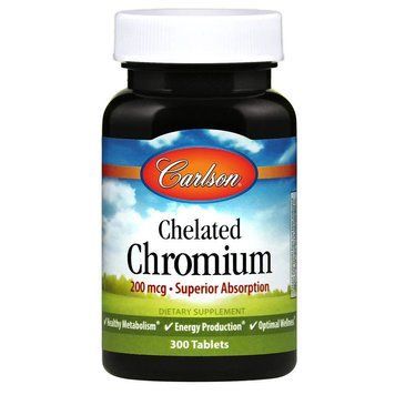 Carlson Labs Chelated Chromium, 300 таблеток CN6387 фото