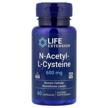 Life Extension N-Acetyl-L-Cysteine 600 mg, 60 капсул CN17283 фото
