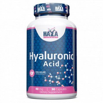Haya Labs Hyaluronic Acid 40 mg, 30 капсул CN10260 фото