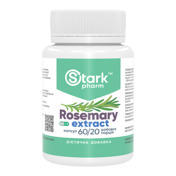 Rosemary Extract with 25% Rosmarinic Acid 400 mg - 60 caps 2023-10-7430 фото
