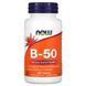 NOW Vitamin B-50, 100 таблеток CN12433 фото 1
