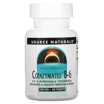 Source Naturals Coenzymated Vitamin B6 100 mg, 60 таблеток CN12559 фото