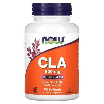 NOW CLA 800 mg, 90 капсул CN12633 фото