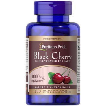 Puritan's Pride Black Cherry 1000 mg, 200 капсул CN8870 фото