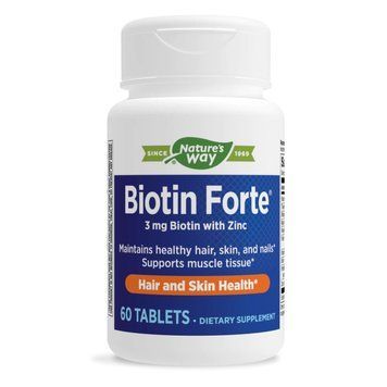 Nature's Way Biotin Forte with Zinc, 60 таблеток CN14489 фото