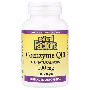 Natural Factors Coenzyme Q10 100 mg, 30 капсул CN17120 фото