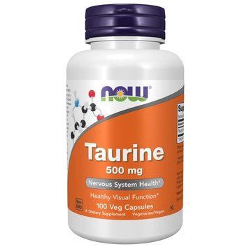 NOW Taurine 500 mg, 100 вегакапсул CN8015 фото