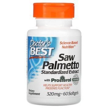 Doctor's Best Saw Palmetto with eUromed, 60 капсул CN9530 фото