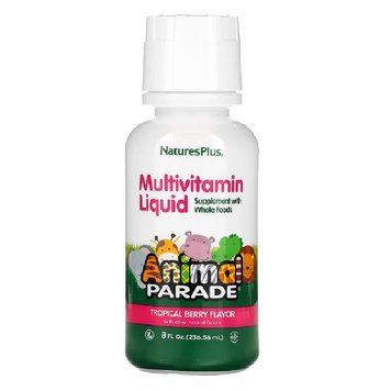Natures Plus Animal Parade Miltivitamin Liquid, 236 мл - Тропические ягоды CN11900-1 фото