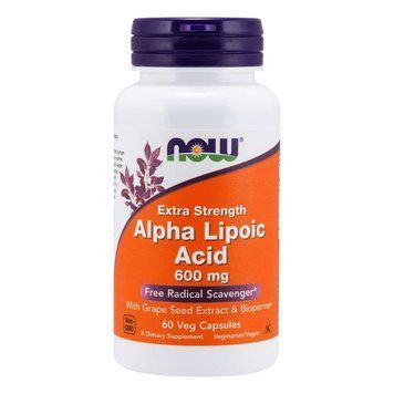 NOW Alpha Lipoic Acid 600 mg, 60 вегакапсул CN3606 фото