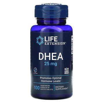 Life Extension DHEA Dissolve 25 mg, 100 таблеток CN10900 фото