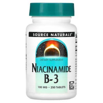 Source Naturals Niacinamide B3 100 mg, 250 таблеток CN12554 фото
