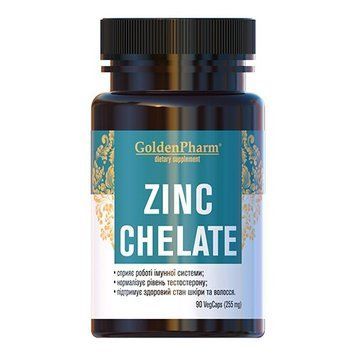 Golden Pharm Zinc Chelate, 90 вегакапсул CN15571 фото