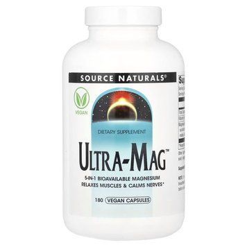 Source Naturals Ultra-Mag, 180 вегакапсул CN16795 фото