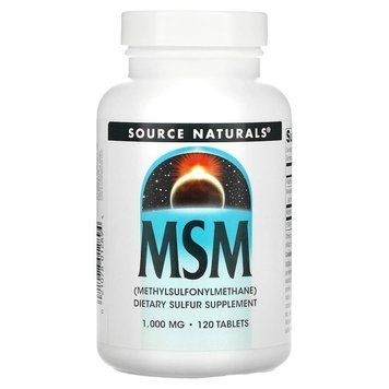 Source Naturals MSM with Vitamin C 1000 mg, 120 таблеток CN13627 фото