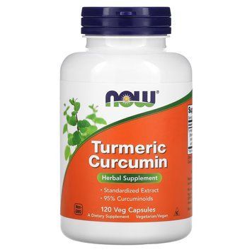 NOW Curcumin, 120 вегакапсул CN4474 фото