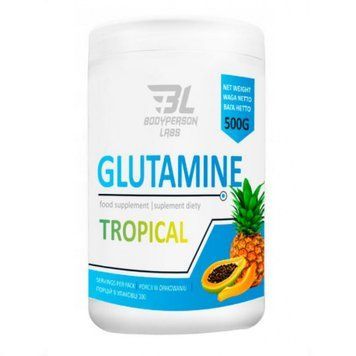 Bodyperson Labs Glutamine, 500 грамм - Тропический CN10733-1 фото