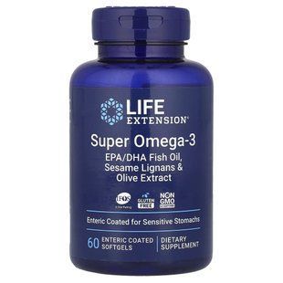 Life Extension Super Omega-3 Enteric Coated, 60 капсул CN14098 фото