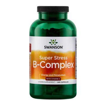 Super Stress B-Complex with Vitamin C - 240 caps 100-76-5144988-20 фото