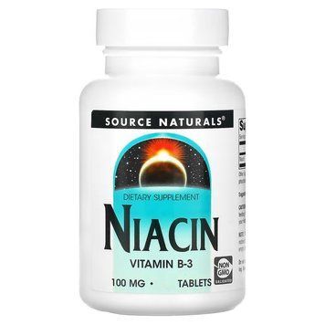 Source Naturals Niacin 100 mg, 100 таблеток CN12542 фото