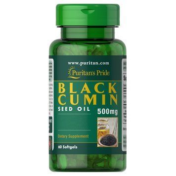 Puritan's Pride Black Cumin Seed Oil 500 mg, 60 капсул CN8873 фото