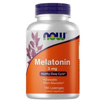 NOW Melatonin 3 mg, 180 жевательных таблеток CN3631 фото