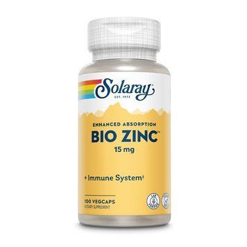 Solaray Bio Zinc 15 mg, 100 вегакапсул CN10293 фото