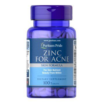 Puritan's Pride Zinc for Acne, 100 таблеток CN6654 фото