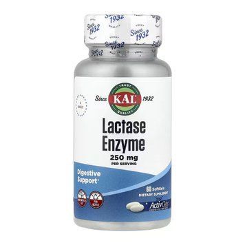 Lactase Enzyme 250mg - 60 softgels 2023-10-5695 фото