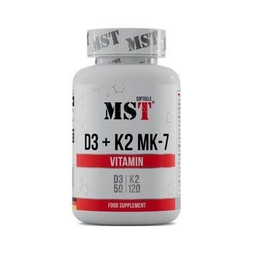 MST Nutrition Vitamin D3 + K2 MK7, 60 капсул CN16140 фото