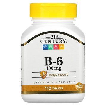 21st Century Vitamin B6 100 mg, 110 таблеток CN13490 фото