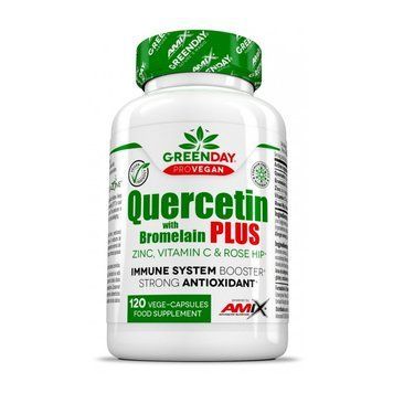 AMIX GreenDay ProVegan Quercetin with Bromelain Plus, 120 вегакапсул CN12715 фото