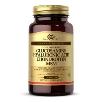 Glucosamine Hyaluronic Acid Chondroitin MSM (Shellfish-Free) - 120 tabs 2023-10-4122 фото